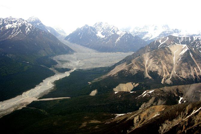 vallata tra le wrangell mountain