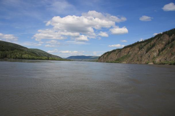 in mezzo allo Yukon river