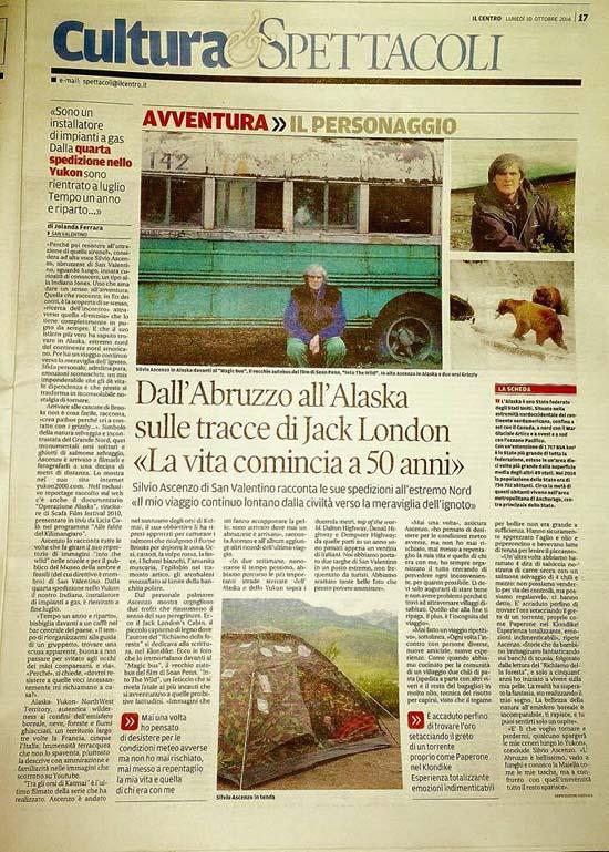 Pagina sull'ultimo viaggio dell'estate 2016