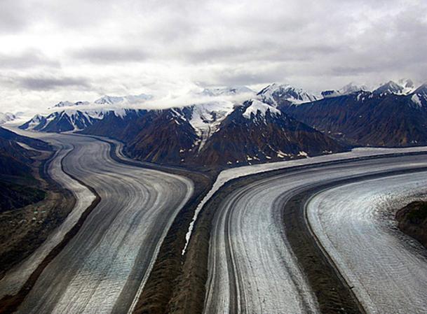 ghiacciai nelle wrangell mountain