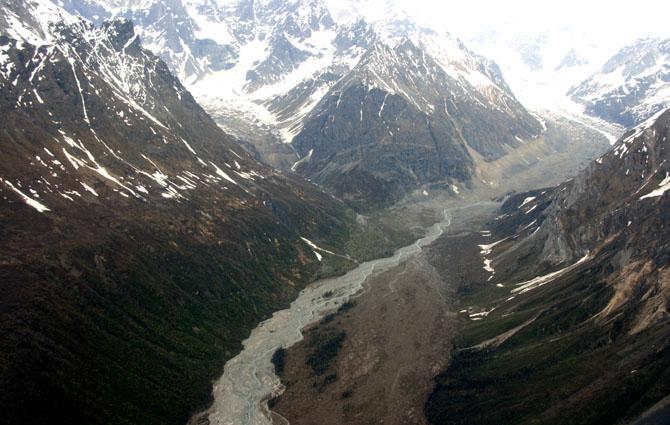 vallata tra le wrangell mountain