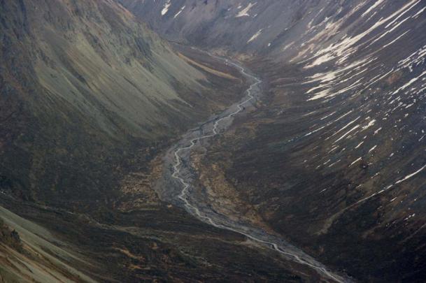 una valle dell Wrangell mountain