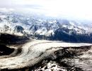 ghiacciaio nelle catena delle wrangell mountain