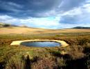 laghetto nella tundra nei pressi Eagle plain